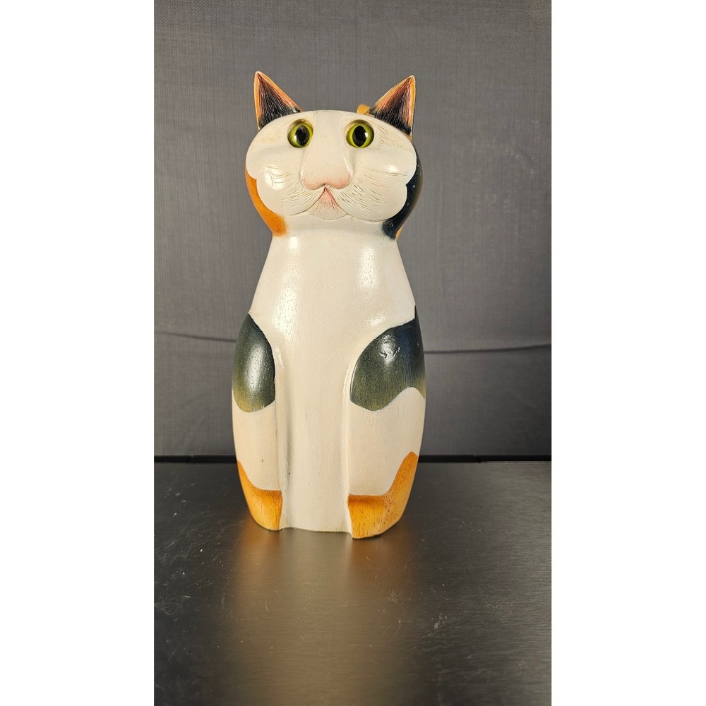 Feathers Timbatabbies Flatley Calico Cat Wood Figurine South Africa Ltd Ed 229
